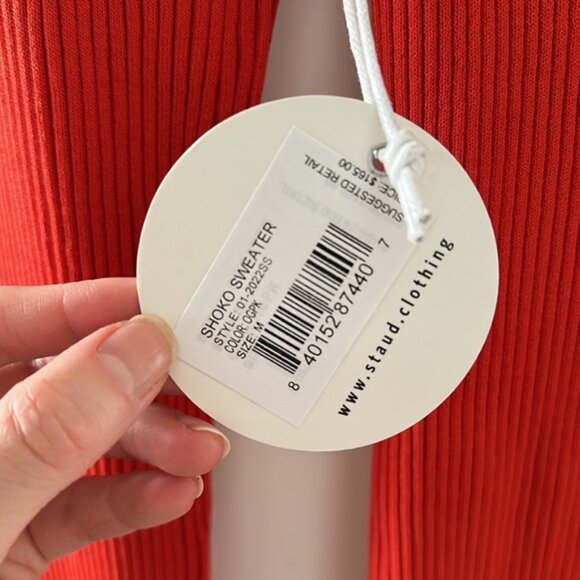 Staud Shoko sweater size M. New - Picture 3 of 5